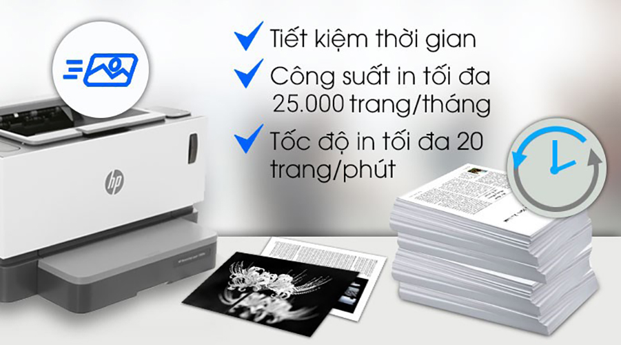 Máy in Laser HP Neverstop 1000W - Hàng Chính Hãng