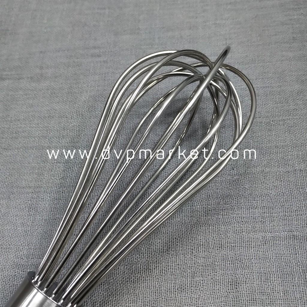 Phới lồng đánh trứng inox dày dặn các kích thước