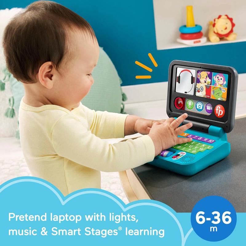 Đồ Chơi Vui Học Máy Tính Xách Tay Có Đèn Và Nhạc - Fisher Price HCF33