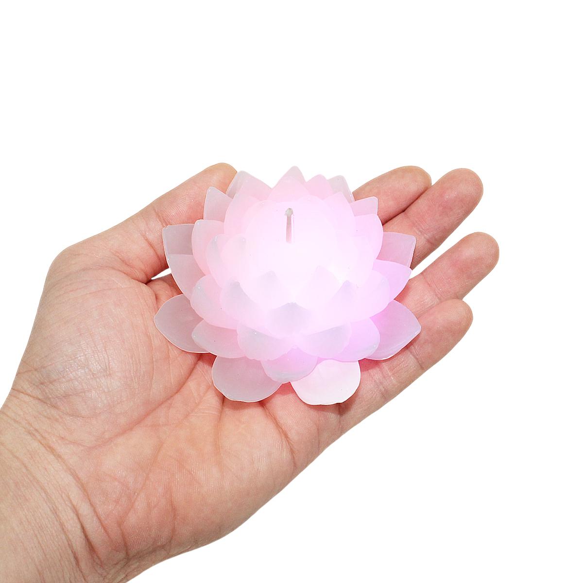 Đèn Nến Hình Hoa Sen Đổi Màu