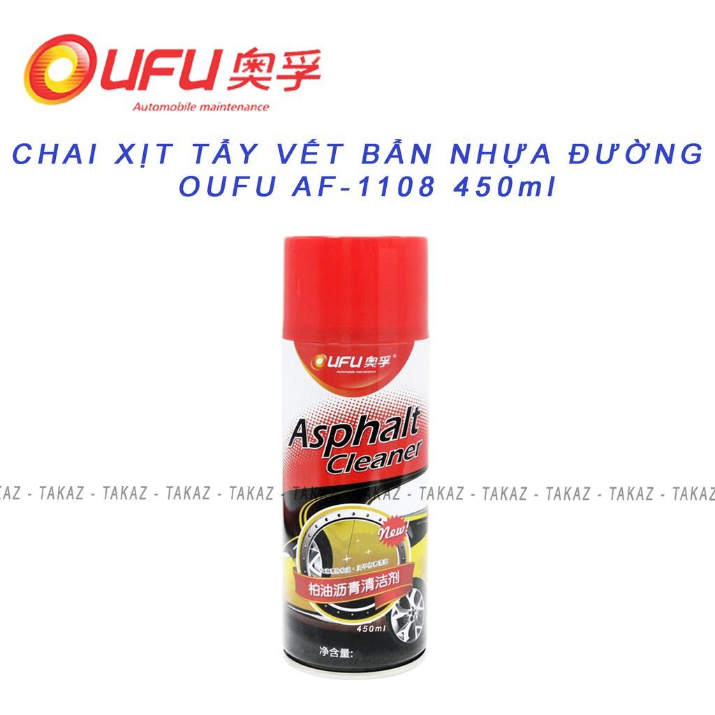 Chai Xịt Tẩy Vết Bẩn Nhựa Đường Bảo Vệ Lớp Sơn Xe Máy và Ôtô OUFU AF-1108 450ml