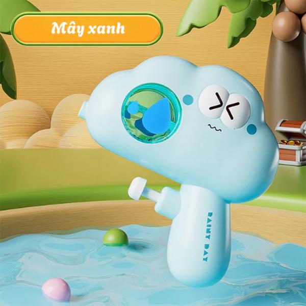 Đồ Chơi Súng Phun Nước - Hình Mây - Kingdom Toys 7355 (HY-102) - Màu Xanh Dương