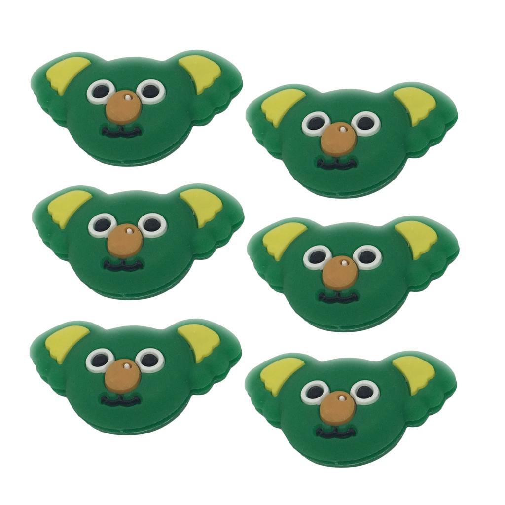 12 Pieces Tennis Racquet Damper Shock Absorber For Tennis Racket Green Gray