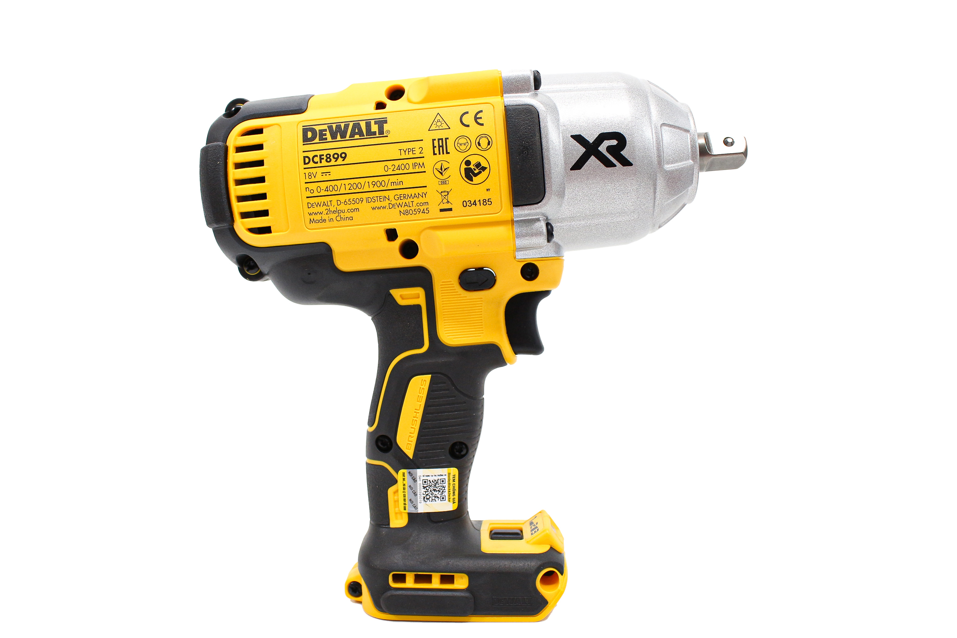 Body Máy siết bulong cầm tay 18V Dewalt DCF899N-XJ hàng chính hãng