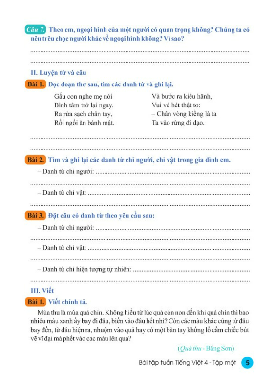 Sách - Bài Tập Tuần Tiếng Việt Lớp 4 - Tập 1