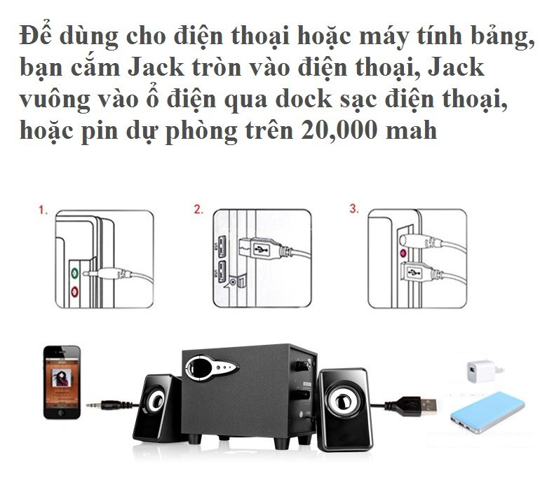 Loa PC 2.1 FANTECH JT-2806