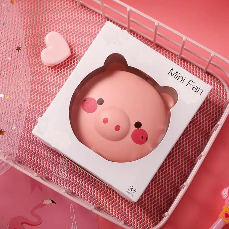 Gương Soi Mini Cầm Tay Hình Thú Cứng Ngỗ Nghĩnh Có Đèn Kèm Quạt Mini Có Cổng Sạc USD Mẫu Ngẫu Nhiên