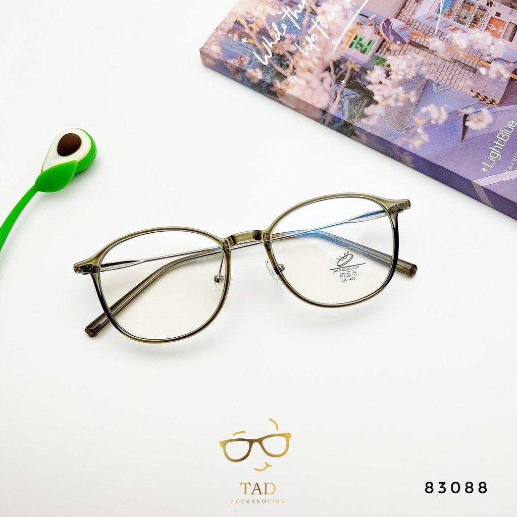 Gọng kính mắt mèo kim loại nữ thiết kế phong cách phụ kiện thời trang G 83088 - TAD Accessories FS1 - Ghi