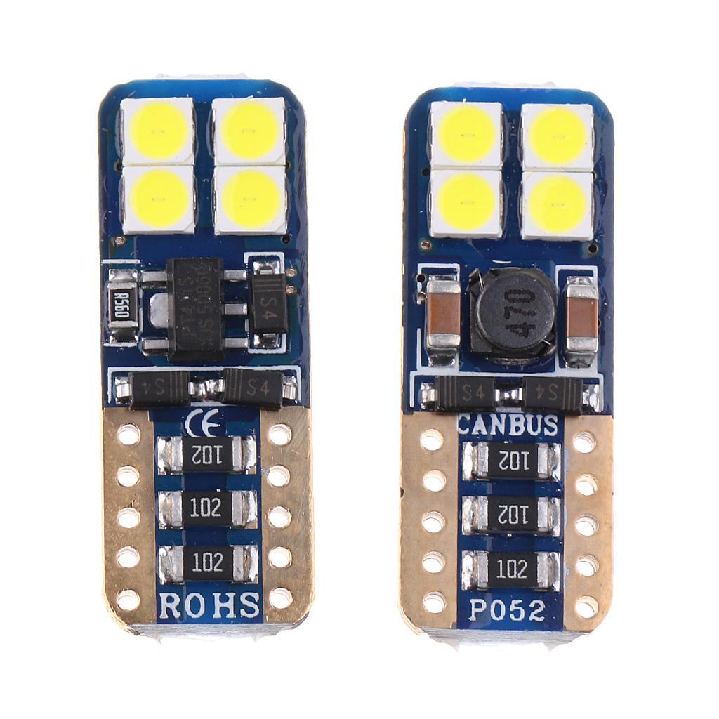 High Quality 2Pcs T10 8 LED Car Clearance Interior Light Wedge Bulbs White