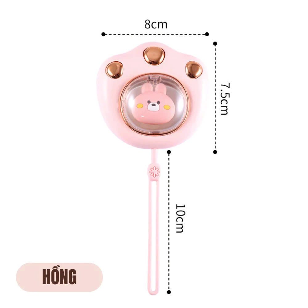 Máy sưởi ấm mini chạy pin cầm tay đèn LED 2 mức độ nhiệt Làm ấm nhanh Văn Phòng Du Lịch Dã Ngoại Phượt Đi Học Đi Làm - Hàng Nhập Khẩu