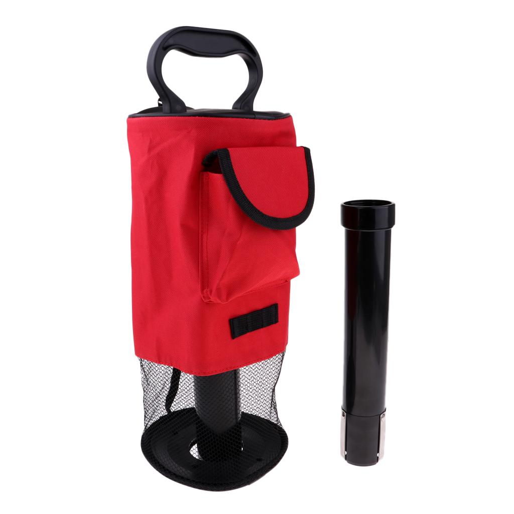 Golf Ball Picker Pick-Up Bag, Portable Practice and Range Golf Ball Retriever Storage