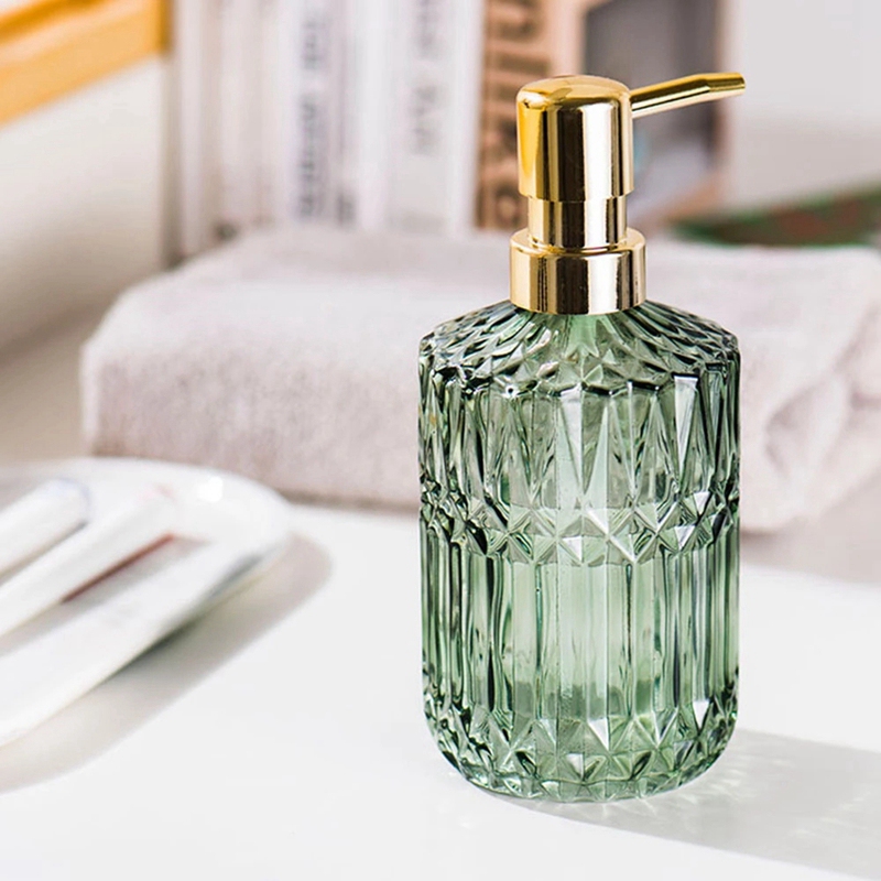 400Ml Hộp Đựng Xà Phòng Sang Trọng Đổ Thủy Tinh Bình Rỗng Nhà Khách Sạn Phòng Tắm Dầu Xả Xà Phòng Rửa Tay Chai