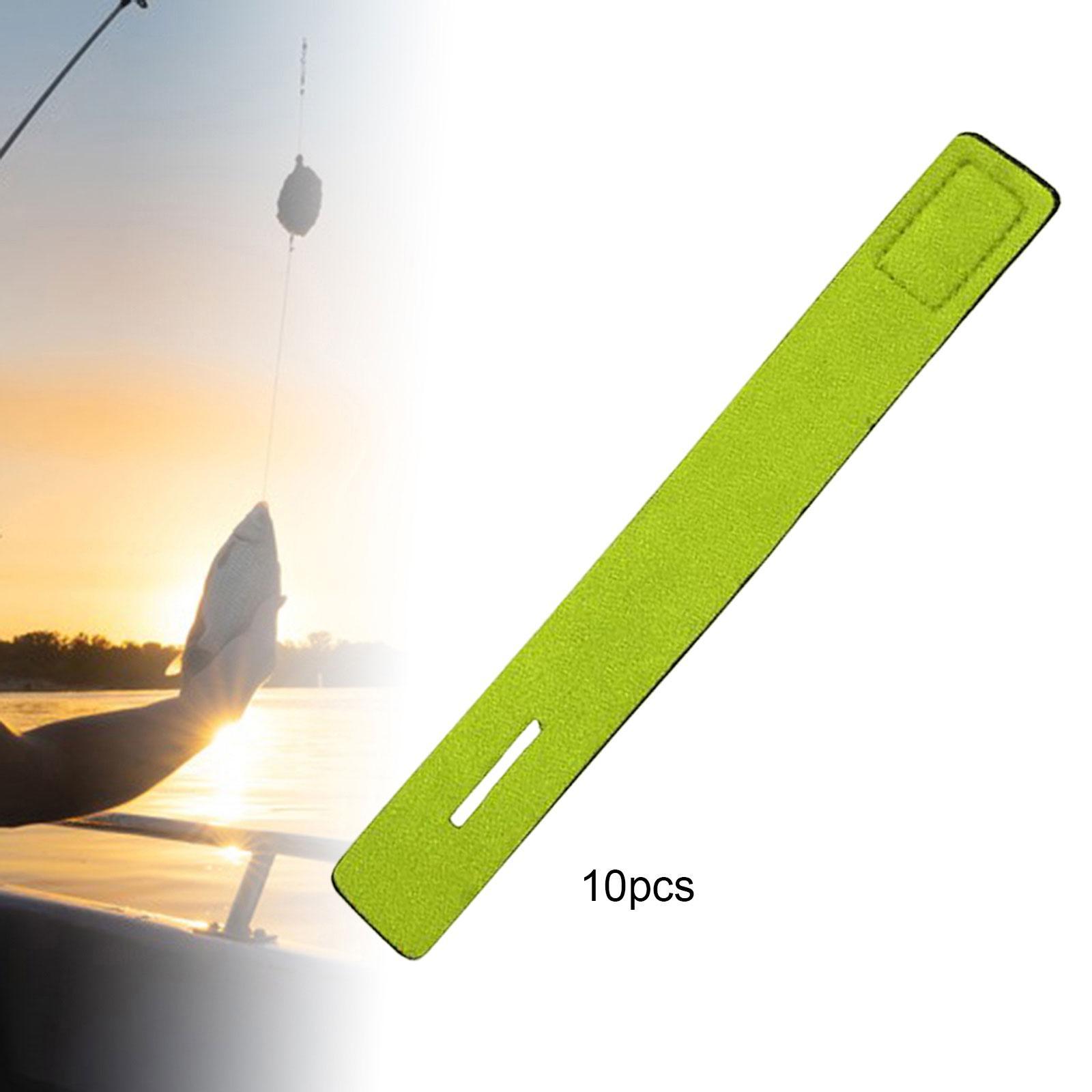 10Pcs Fishing Rod Straps Wrap Fishing Pole Ties for Bank Fishing Garage