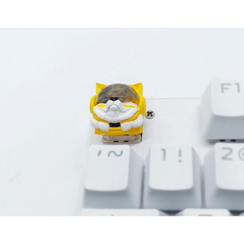 Keycap Sirius Clone tone trắng vàng trang trí bàn phím cơ