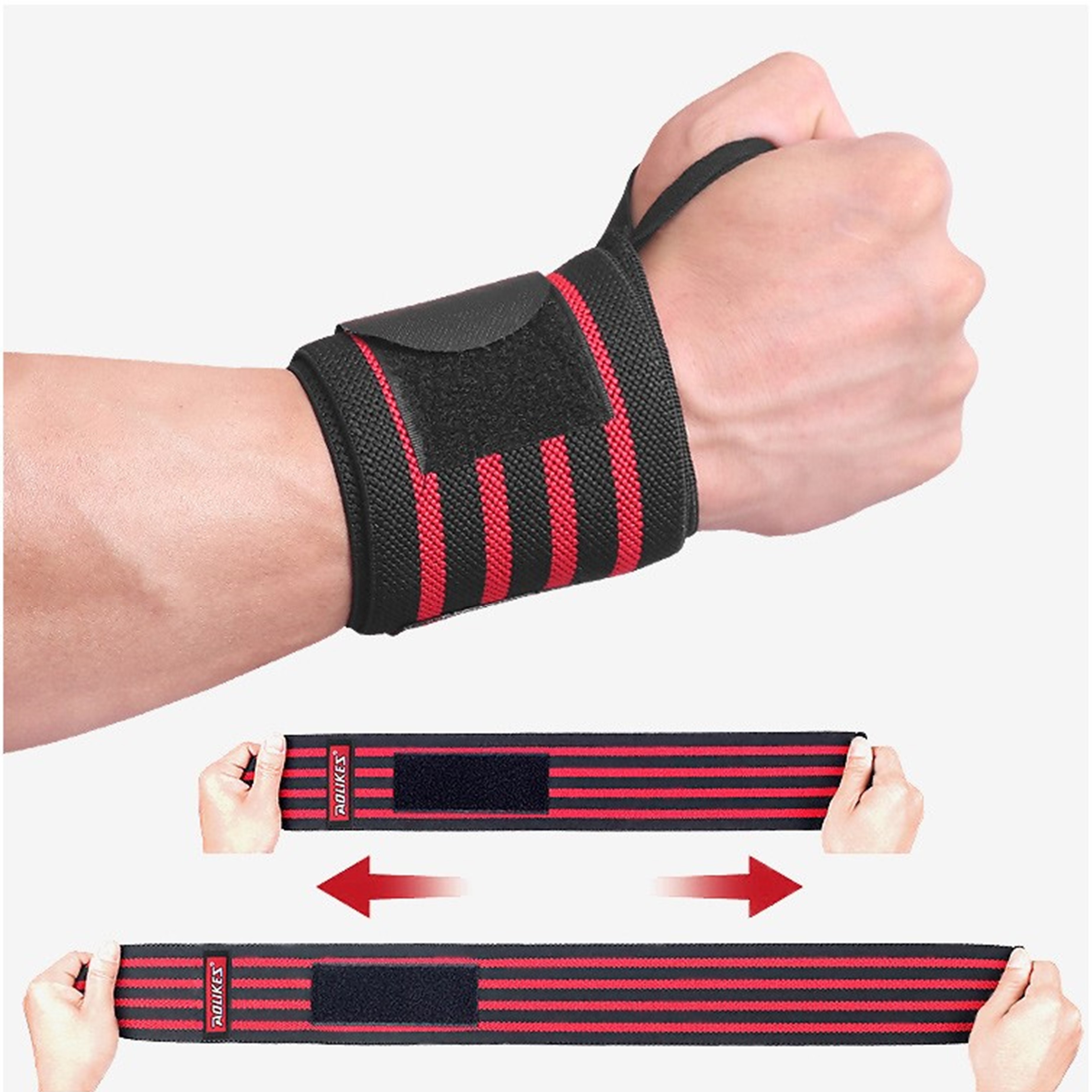 Quấn bảo vệ cổ tay tập gym AOLIKES A-1539 hỗ trợ xương khớp sport wrist support