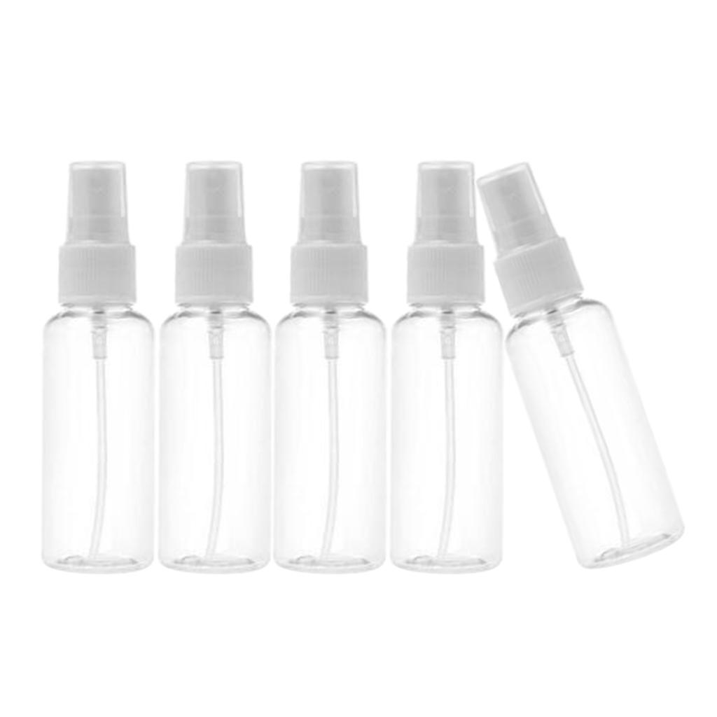 15 Pieces Mini Transparent Spray Fine Mist Empty Bottle Travel Bottles 50ml