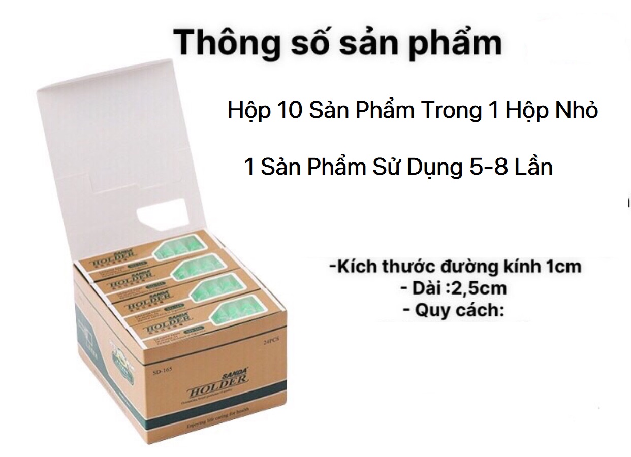 Bộ 10 Đầu Lọc Dùng 1 lần SanDa SD 165 Giá Rẻ Chất Lượng Tốt