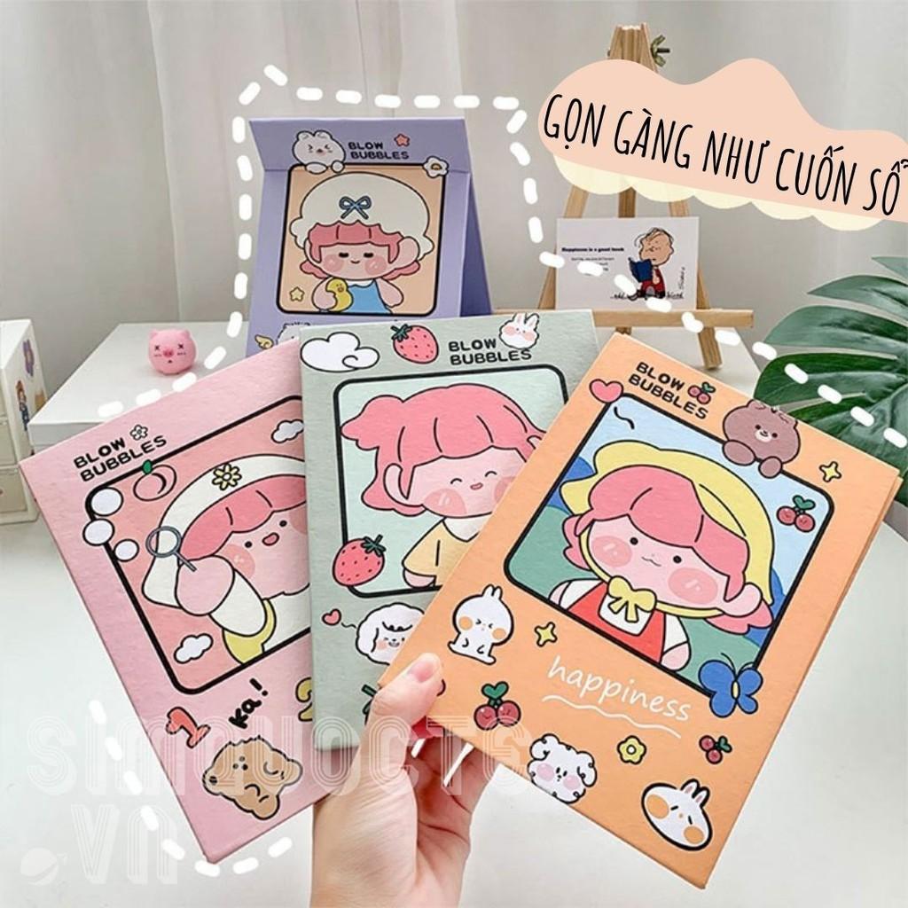 Gương trang điểm gấp giấy cô gái Nhật Bản