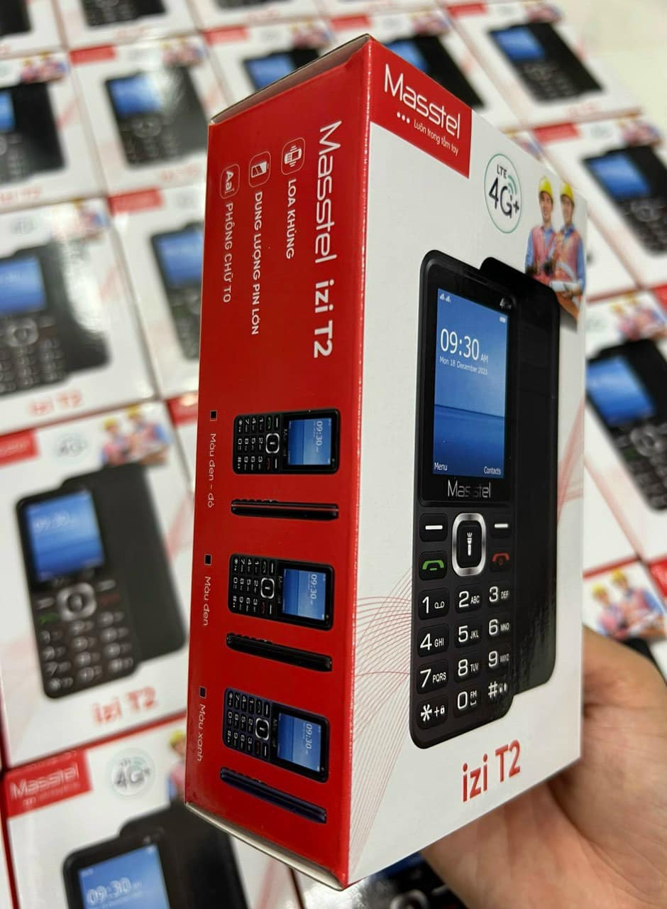 Hình ảnh Điện thoại Masstel izi T2 4G(LTE), Màn hình 2.4 inch, Đèn pin siêu sáng, Loa to - Hàng chính hãng