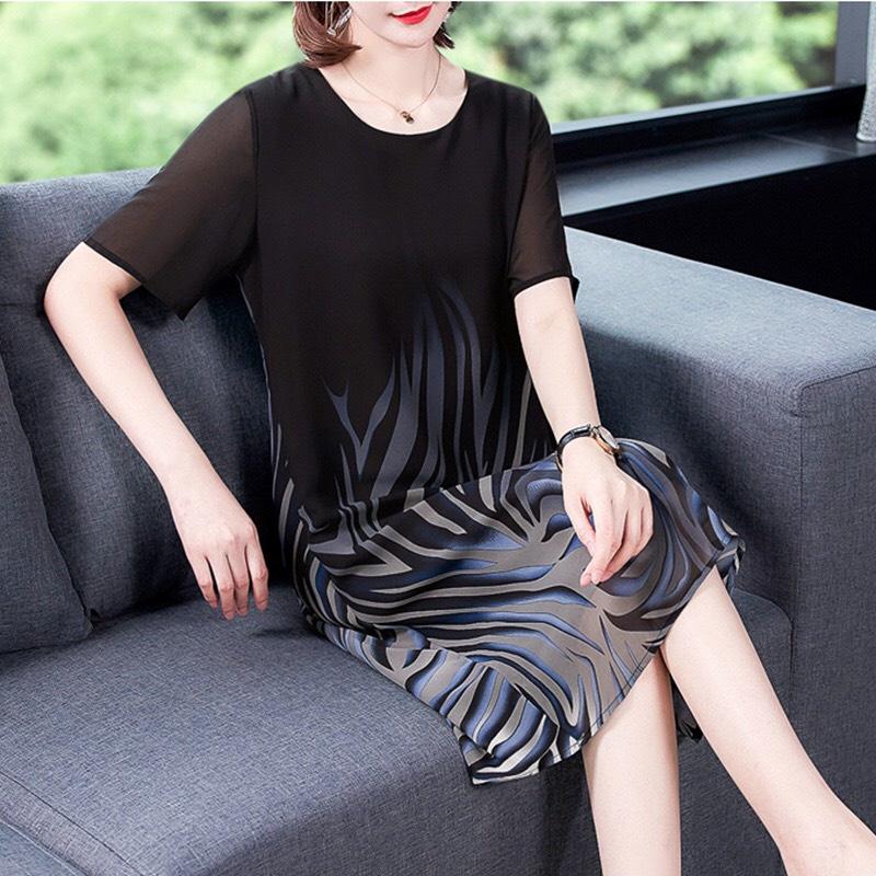 ️CÓ BIG SIZE️ĐẦM TRUNG NIÊN DÁNG SUÔNG CHO MẸ ĐI TIỆC THỜI TRANG, ĐẦM TRUNG NIÊN TẶNG MẸ