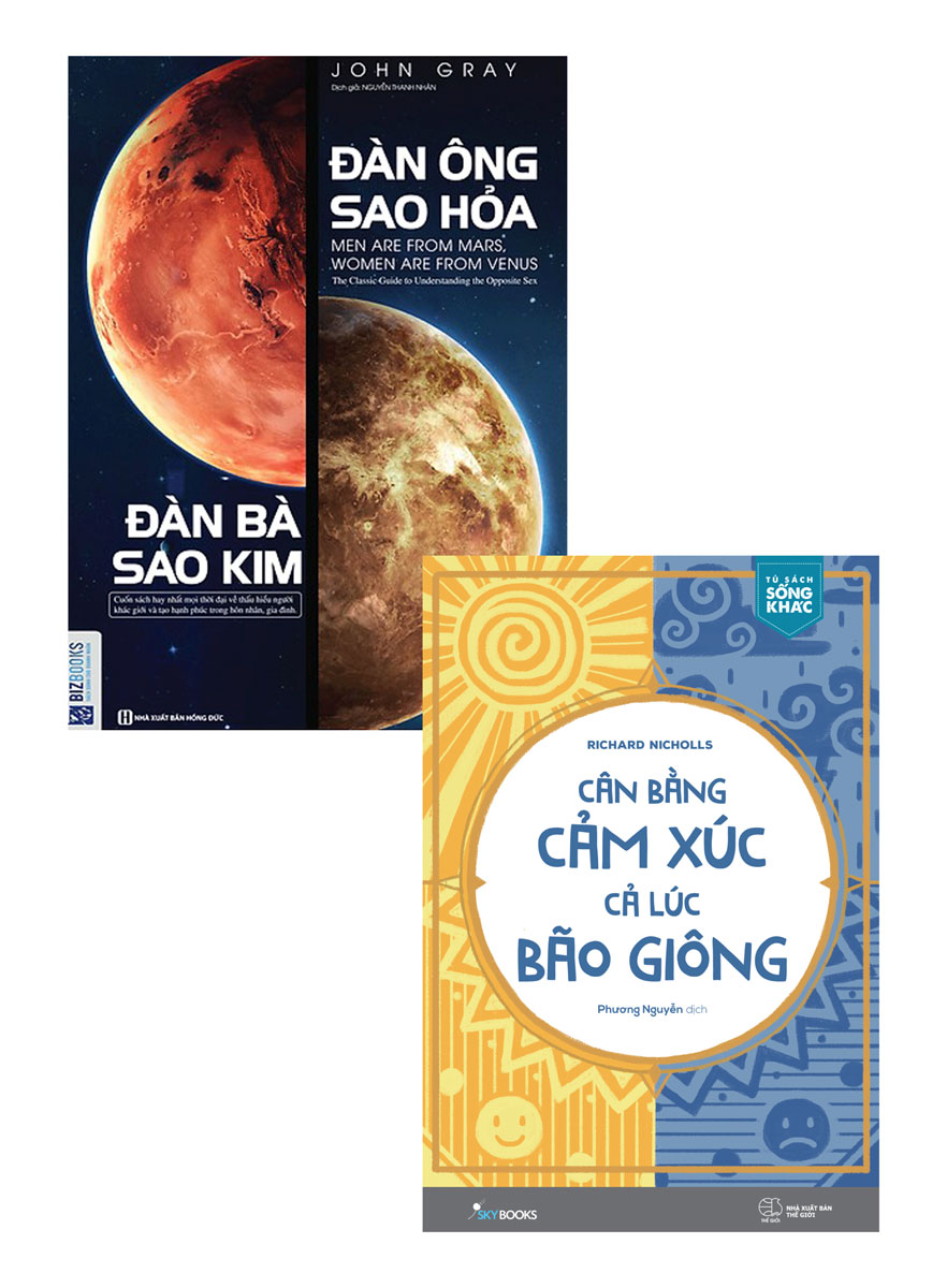 Combo Đàn Ông Sao Hỏa - Đàn Bà Sao Kim + Cân Bằng Cảm Xúc, Cả Lúc Bão Giông (Bộ 2 Cuốn) _AZ