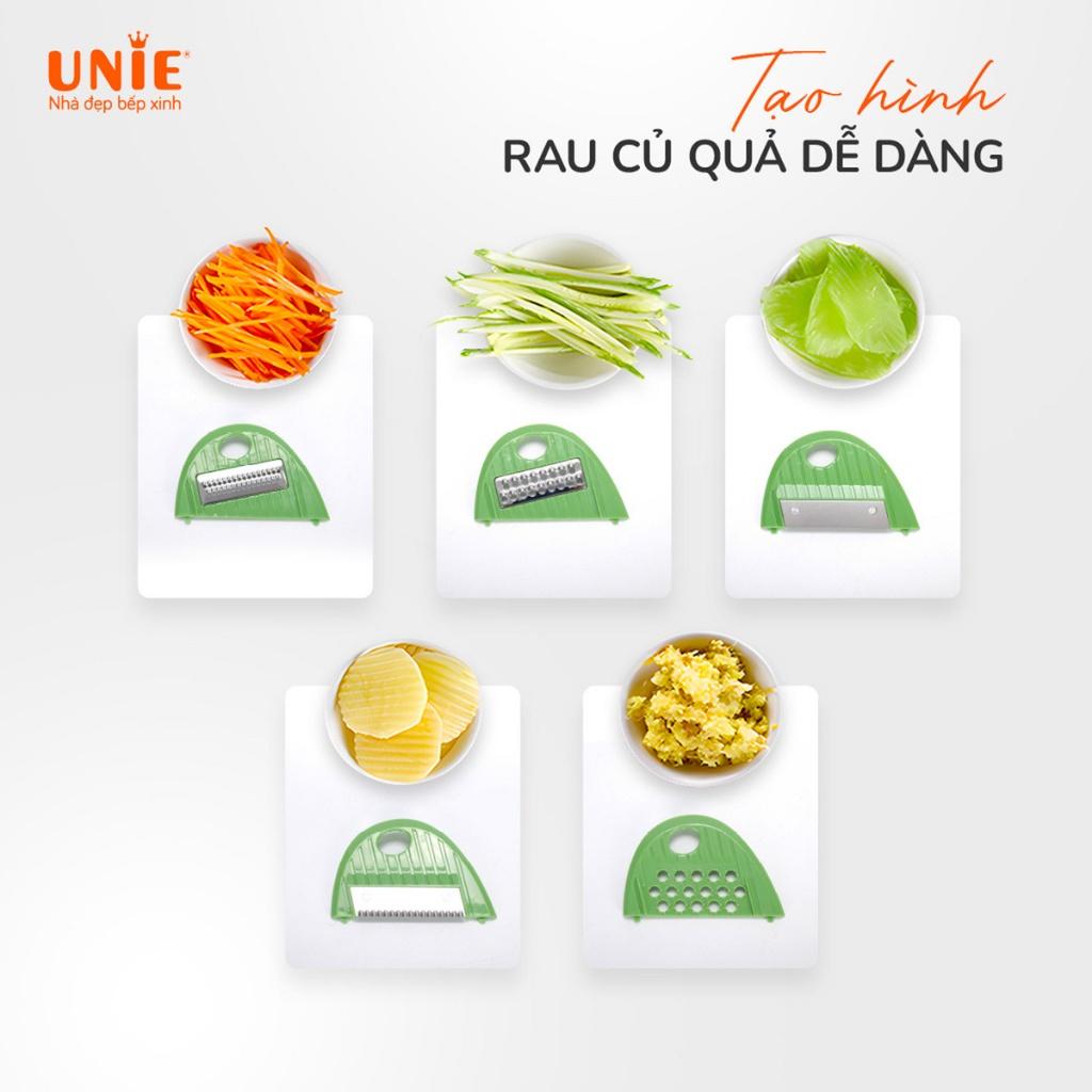 Bộ xay cắt thực phẩm đa năng Unie UMS51, Thay thế 5 dụng cụ cắt thái thực phẩm,Tạo hình rau củ dễ dàng,chất liệu cao cấp - hàng chính hãng