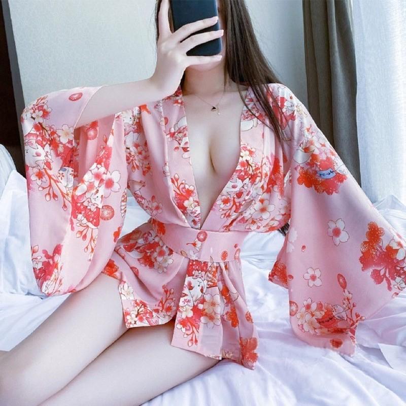 Váy ngủ cosplay kimono cô gái nhật bản