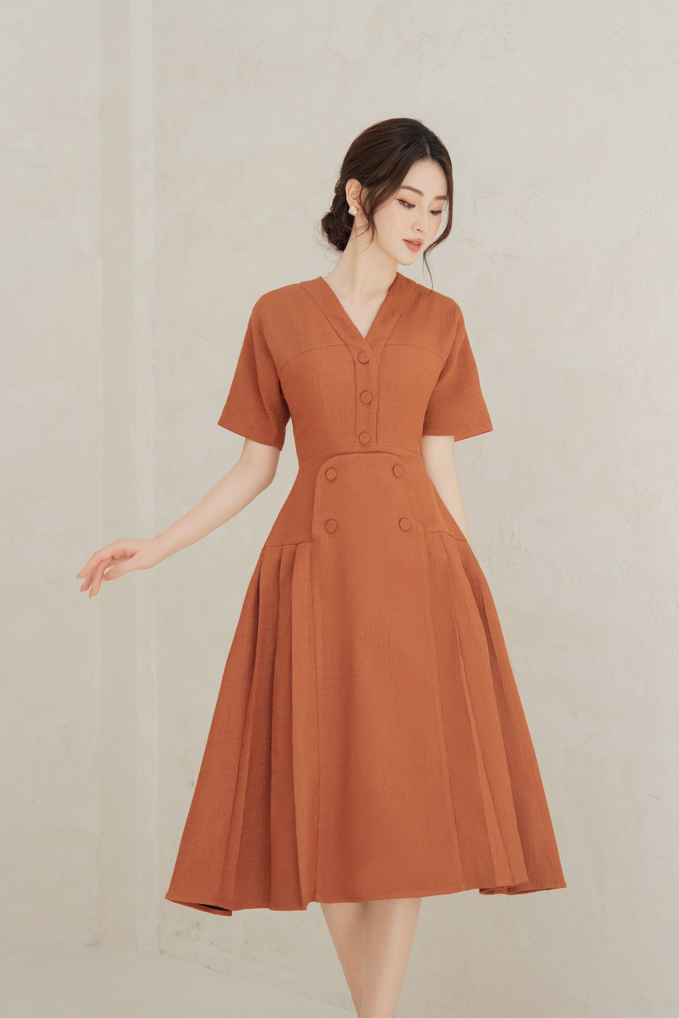 OLV - Đầm Lucy Button Dress
