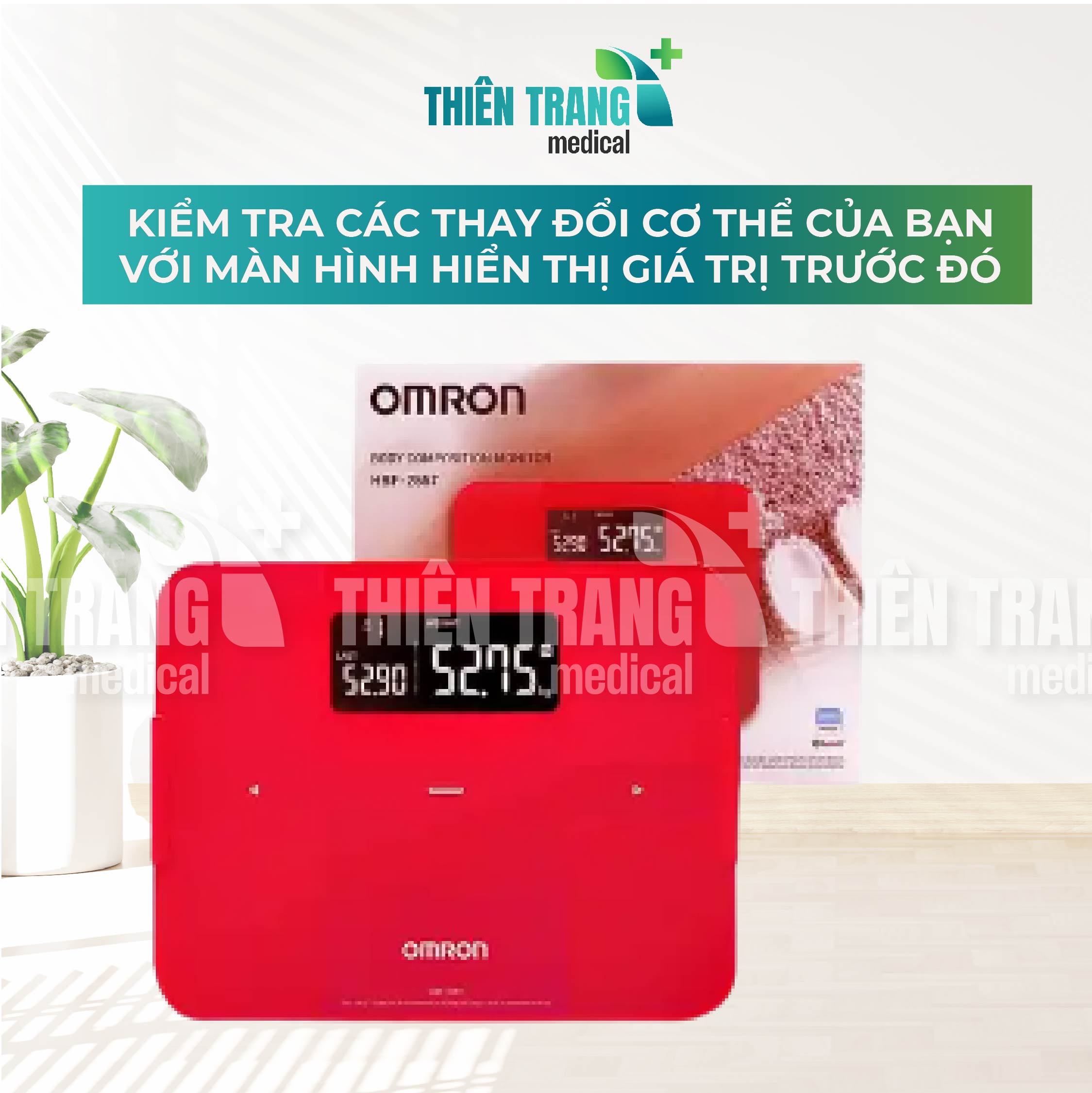 Máy đo thành phần, phân tích lượng mỡ cơ thể OMRON HBF-255TThiên Trang Medical