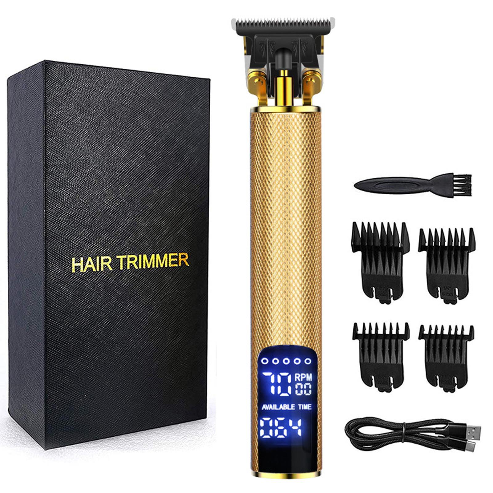 Tông đơ cắt tóc Màn hình hiển thị LCD Sạc điện