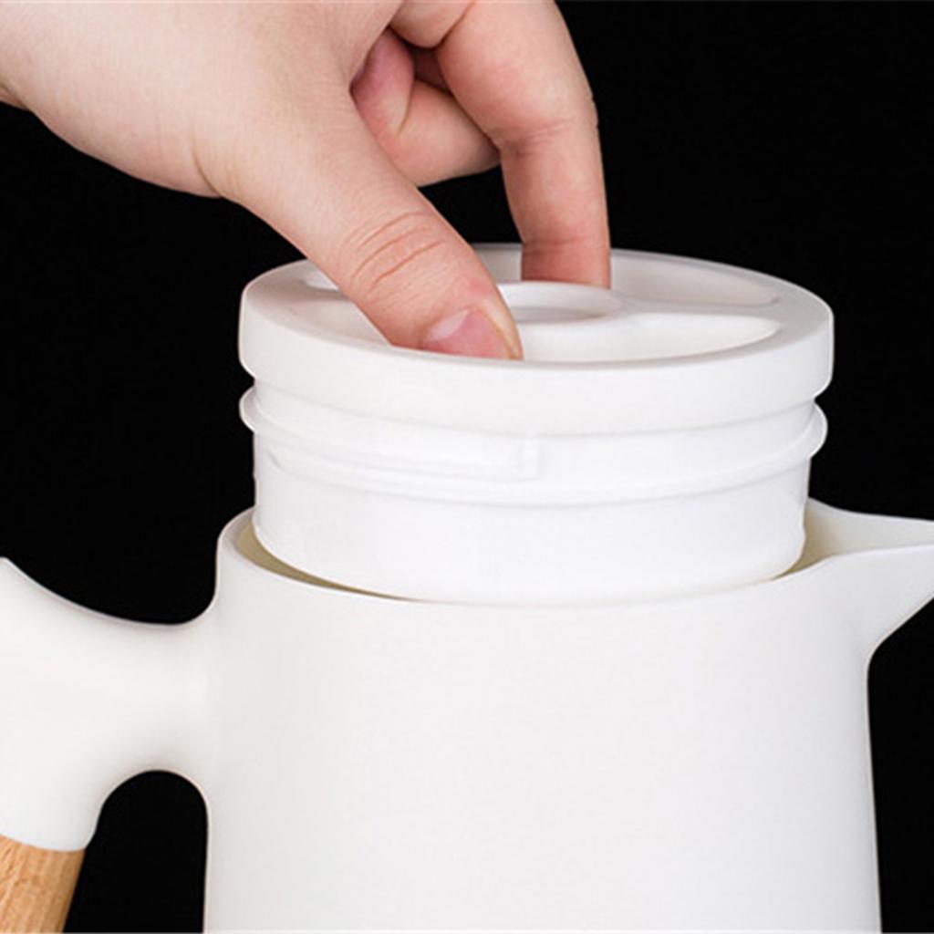 2pcs Portable 1000ml Household Double Walled Coffee Jug Drinking Bottles