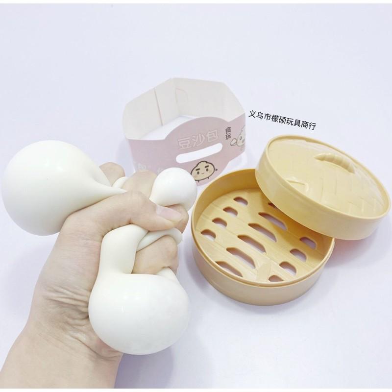 Squishy bánh bao mềm dẻo đồ chơi cầm tay bóp giúp xả stress chất liệu TPR an toàn sức khỏe