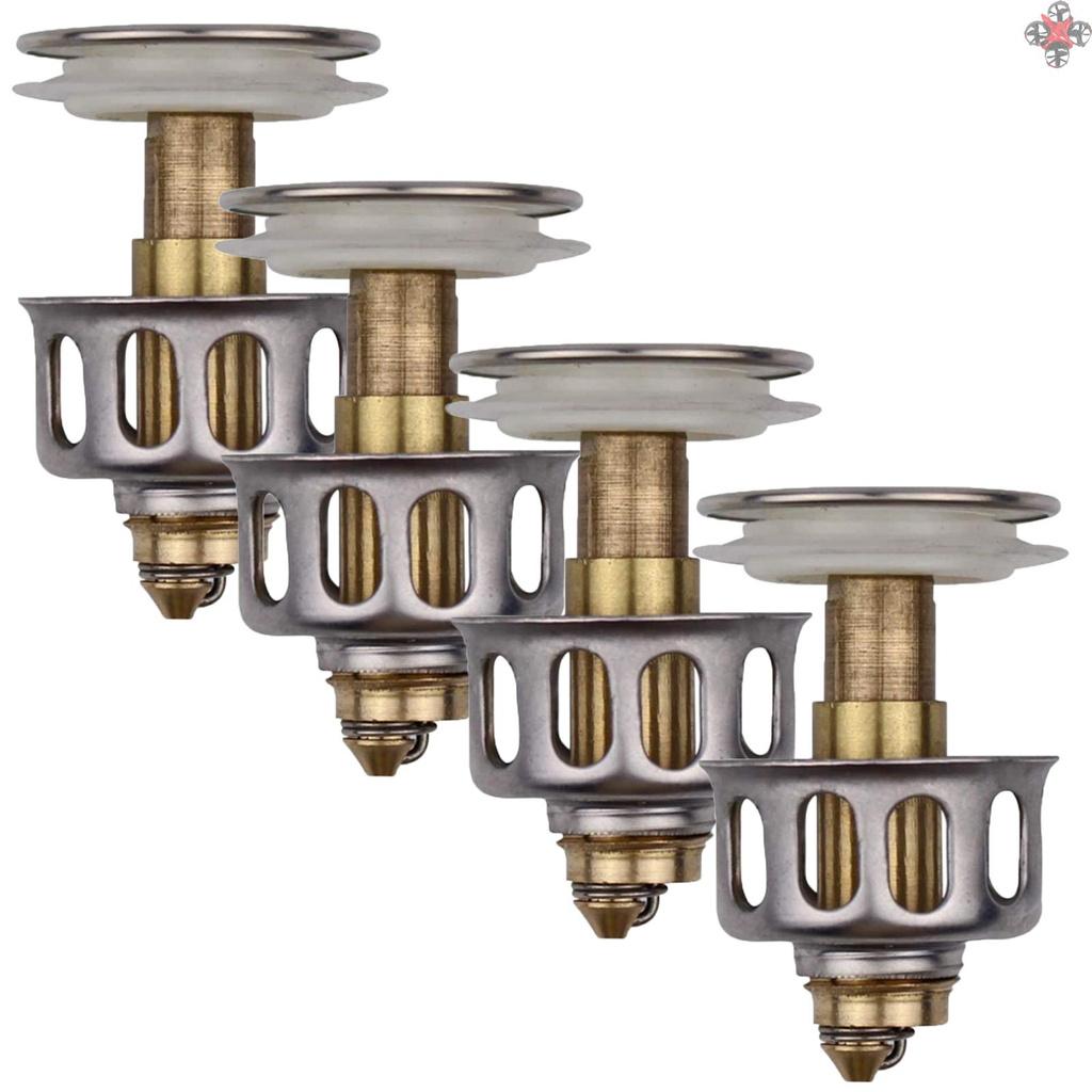 Set 4 Nắp Đậy Cống Thoát Nước Bồn Rửa Chén / Phòng Tắm