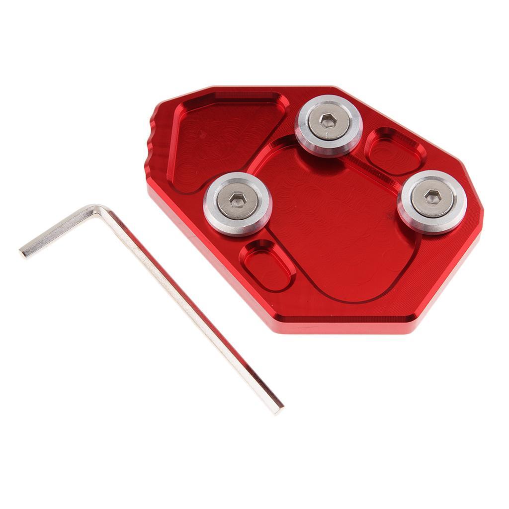Kickstand Side Stand Enlarge Pad Plate for   2010-2015 Red