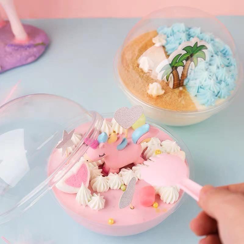 50 Hộp cầu tròn đựng bánh lạnh tiramisu, mousse, panna cotta - 650ml