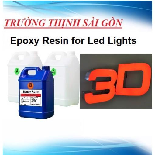 Thùng 20Kg Epoxy Resin Làm Hộp Đèn Led, Bảng Chữ  - Trường Thịnh Sài Gòn