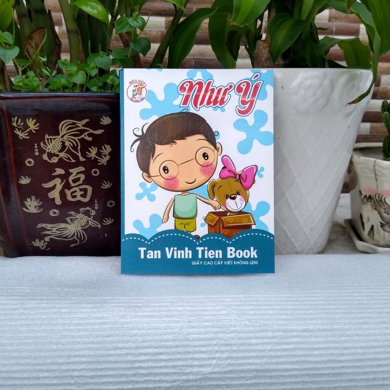 Vở, tập 200 trang 4 ô ly (set 5 cuốn) giấy dày không có lem mực Tân Vĩnh Tiến