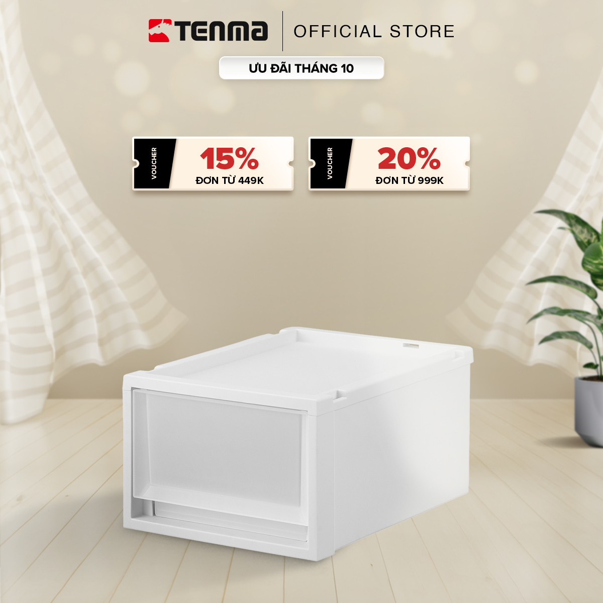 Hộp Ngăn Kéo Nhựa Đa Năng TENMA, Fits FC40-3020