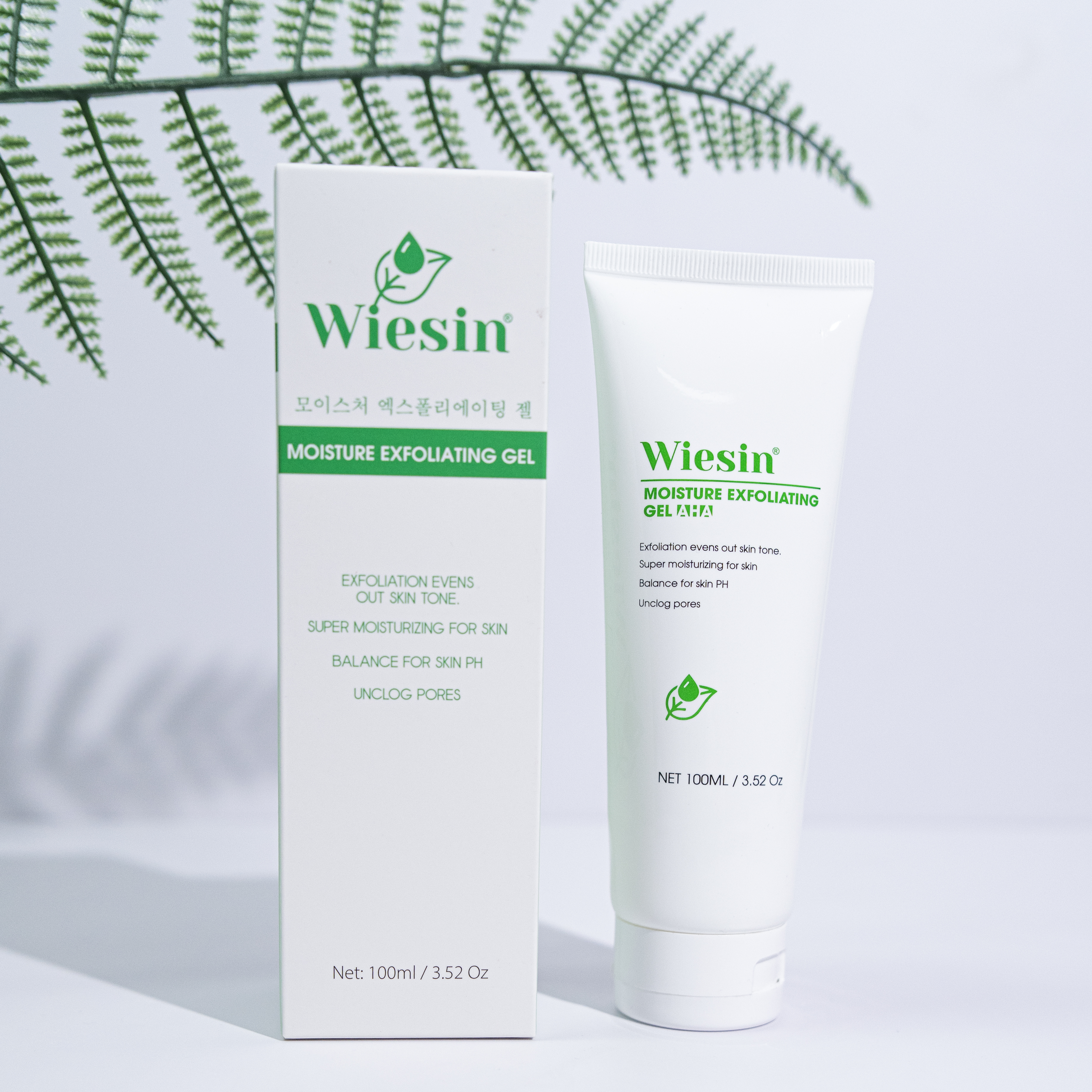 Tẩy tế bào chết cho da mặt Wiesin Moisture Exfoliating Gel 100ml - WS02