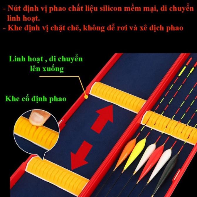 Sale to hot - Hộp Đựng Phao Câu Đài Cao Cấp Hộp Đựng Phao 2 Lớp 62cm - 72cm Hoạ Tiết Trâu Đỏ Chép Đen HP5 - sale - xả h