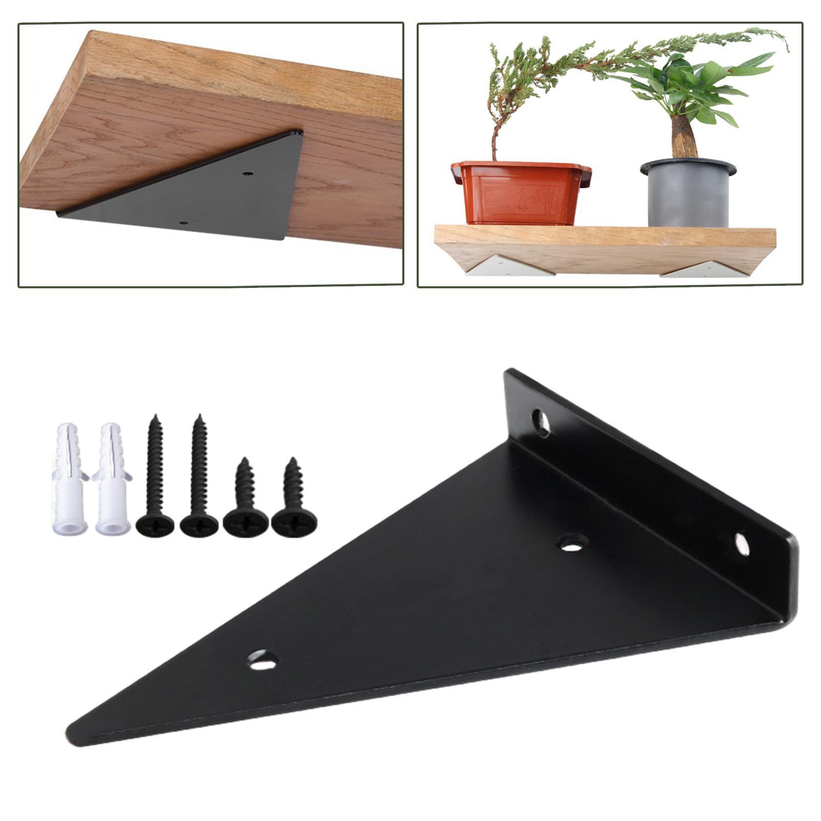 Triangle Shelf Bracket Corner  Easy to Install Metal for Store Garage