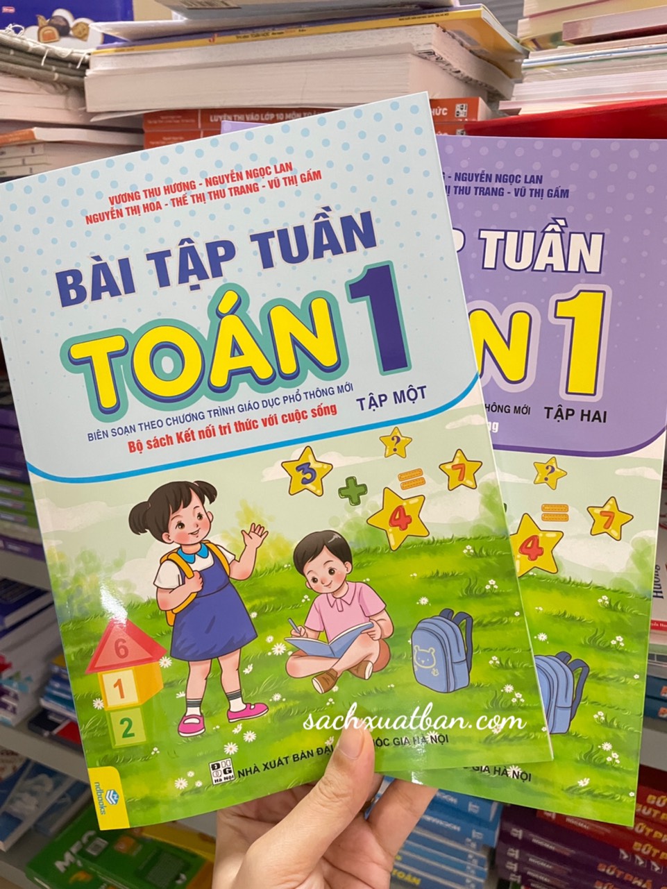 Combo 2 cuốn Sách Bài Tập Tuần Toán 1 Tập 1 + Tập 2 - Kết Nối - Biên soạn theo chương trình GDPT mới