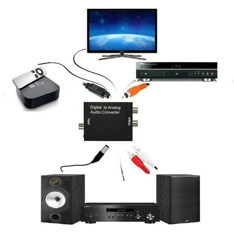 Bộ Thiết Bị Chuyển Đổi Âm Thanh Kỹ Thuật Số Qua Analog Rca L / R Chất Lượng Cao