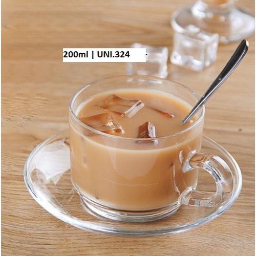 Tách Thủy Tinh Union Stack Tea Cup 200ml | UNI.324 , Nhập Khẩu Thái Lan