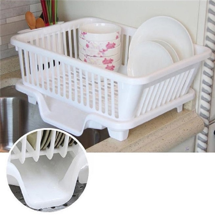 Khay Nhựa Úp Chén Bát Ráo Nước Tiện Lợi