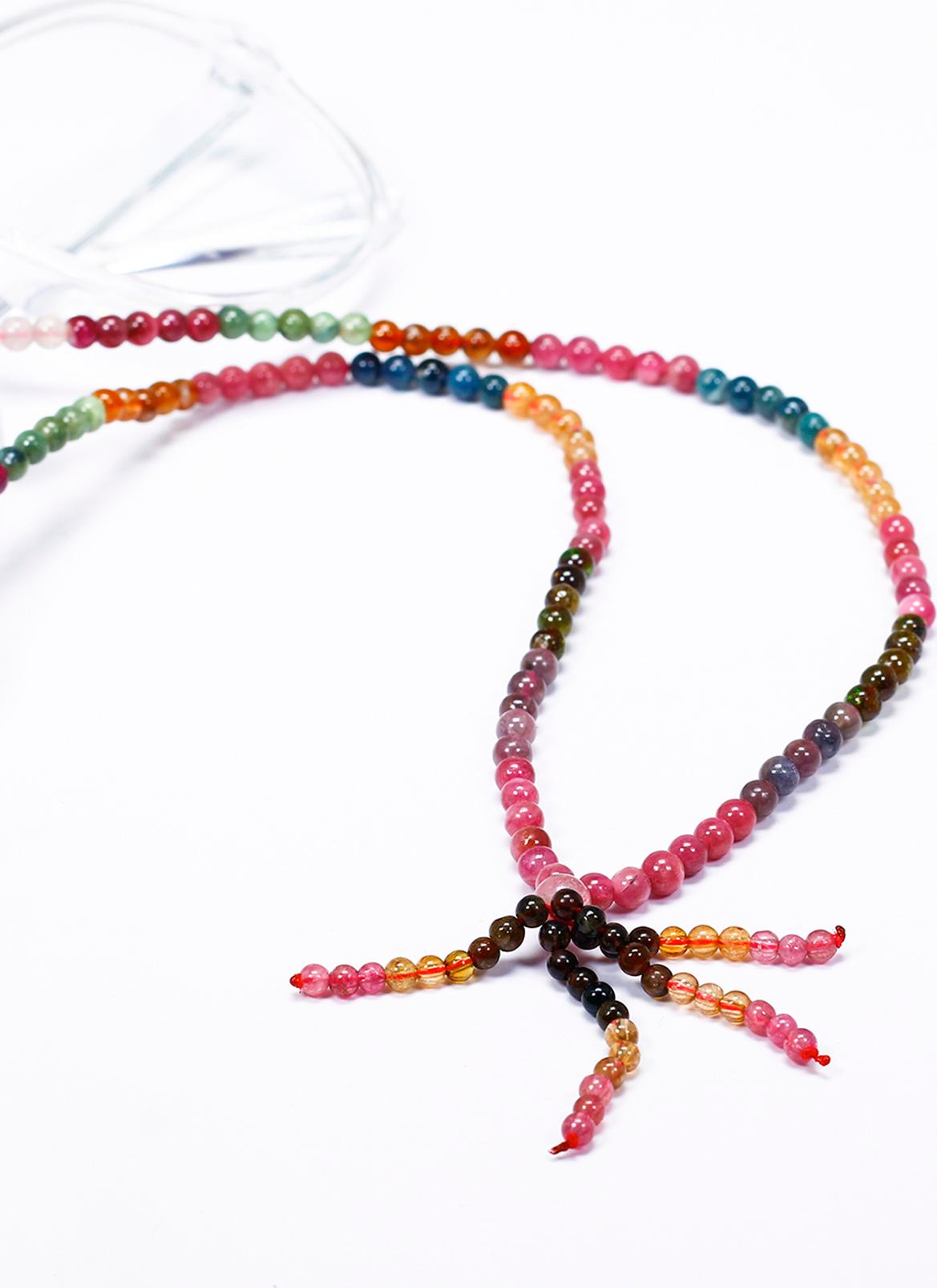 Chuỗi Tourmaline Đa Sắc size hạt 4mm - Ngọc Quý Gemstones