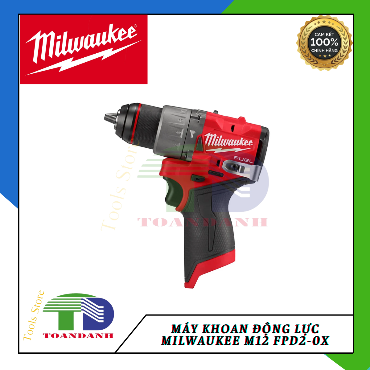 Máy khoan động lực MILWAUKEE M12 FPD2-0X chính hãng bảo hành 12 tháng