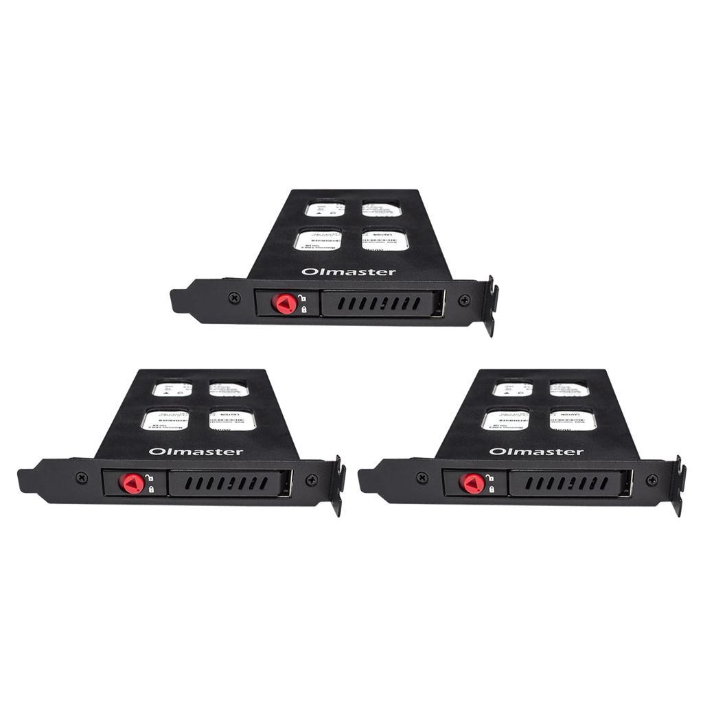 PCI 2.5in SATA HDD Bay Hot Swap Mobile Rack Dock 7.0/9.5mm HDD/SSD Black