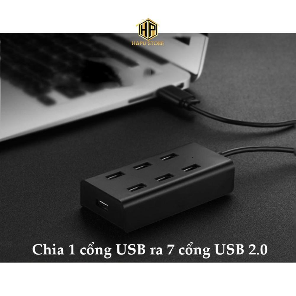 Hub USB 7 Cổng Ugreen 30374 chuẩn USB 2.0 cao cấp - Hàng Chính Hãng