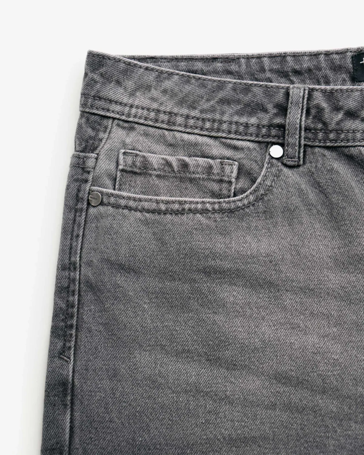 Quần Jean Nam Xám Bạc Ống Suông Form Straight - ROUTINE 10F25DPA023